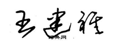 朱锡荣王建祺草书个性签名怎么写
