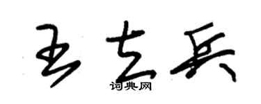 朱锡荣王立兵草书个性签名怎么写