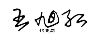 朱锡荣王旭红草书个性签名怎么写