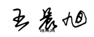 朱锡荣王晨旭草书个性签名怎么写