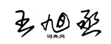 朱锡荣王旭丞草书个性签名怎么写