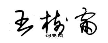 朱锡荣王树雷草书个性签名怎么写