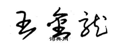 朱锡荣王金龙草书个性签名怎么写