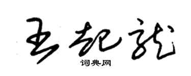 朱锡荣王起龙草书个性签名怎么写