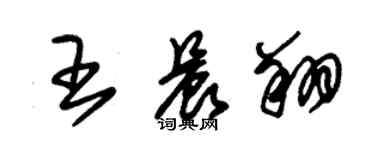 朱锡荣王晨翔草书个性签名怎么写