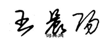 朱锡荣王晨阳草书个性签名怎么写