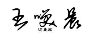 朱锡荣王笑晨草书个性签名怎么写
