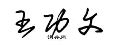 朱锡荣王功文草书个性签名怎么写