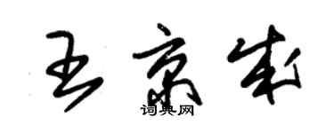 朱锡荣王京成草书个性签名怎么写