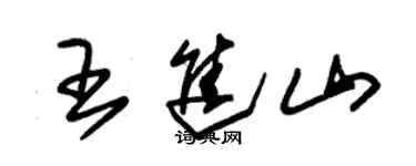 朱锡荣王进山草书个性签名怎么写