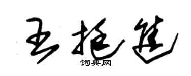 朱锡荣王挺进草书个性签名怎么写