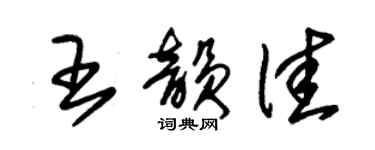 朱锡荣王韵佳草书个性签名怎么写