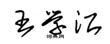 朱锡荣王学江草书个性签名怎么写