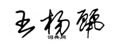 朱锡荣王杨丽草书个性签名怎么写