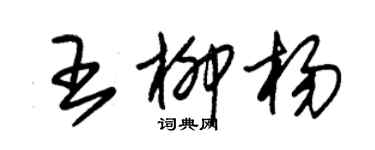 朱锡荣王柳杨草书个性签名怎么写