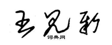 朱锡荣王见新草书个性签名怎么写