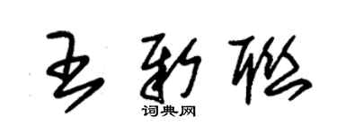 朱锡荣王新联草书个性签名怎么写