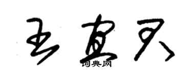 朱锡荣王宜君草书个性签名怎么写