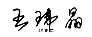 朱锡荣王玮晶草书个性签名怎么写