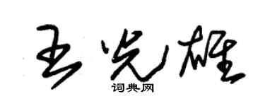 朱锡荣王光雄草书个性签名怎么写