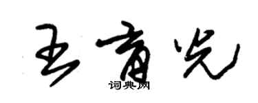 朱锡荣王育光草书个性签名怎么写