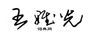 朱锡荣王雅光草书个性签名怎么写