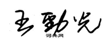 朱锡荣王劲光草书个性签名怎么写