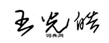 朱锡荣王光皓草书个性签名怎么写