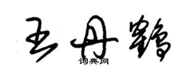朱锡荣王丹鹤草书个性签名怎么写