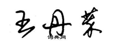 朱锡荣王丹萃草书个性签名怎么写