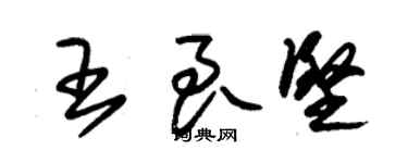 朱锡荣王良坚草书个性签名怎么写
