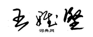 朱锡荣王雅坚草书个性签名怎么写