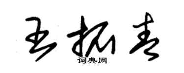 朱锡荣王拓青草书个性签名怎么写