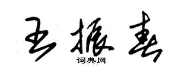 朱锡荣王振春草书个性签名怎么写
