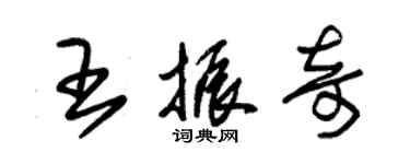 朱锡荣王振奇草书个性签名怎么写