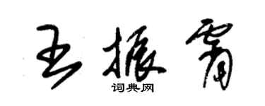 朱锡荣王振霄草书个性签名怎么写