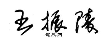 朱锡荣王振陵草书个性签名怎么写