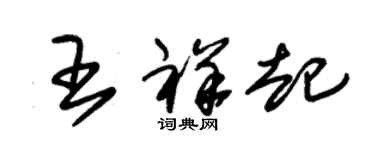 朱锡荣王祥起草书个性签名怎么写