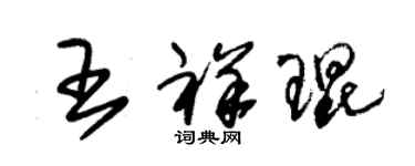 朱锡荣王祥琨草书个性签名怎么写