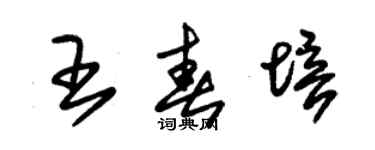 朱锡荣王春培草书个性签名怎么写