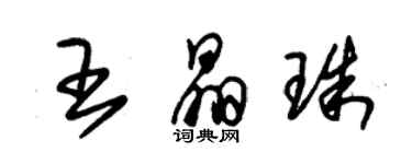 朱锡荣王晶珠草书个性签名怎么写