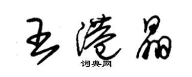 朱锡荣王港晶草书个性签名怎么写
