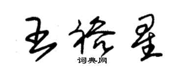 朱锡荣王裕星草书个性签名怎么写