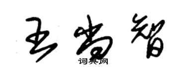 朱锡荣王尚智草书个性签名怎么写