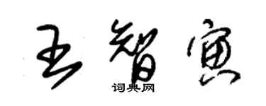 朱锡荣王智寅草书个性签名怎么写