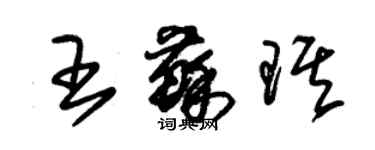 朱锡荣王苏琪草书个性签名怎么写