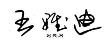 朱锡荣王雅迪草书个性签名怎么写