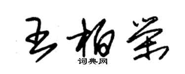 朱锡荣王柏荣草书个性签名怎么写
