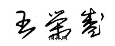 朱锡荣王荣盛草书个性签名怎么写