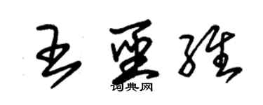 朱锡荣王圣维草书个性签名怎么写